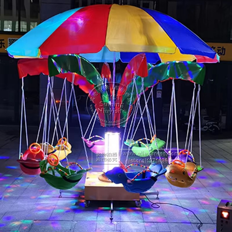 Kids Outdoor Umbrella Chair - Merry Go Round Umbrella Carousel Kids