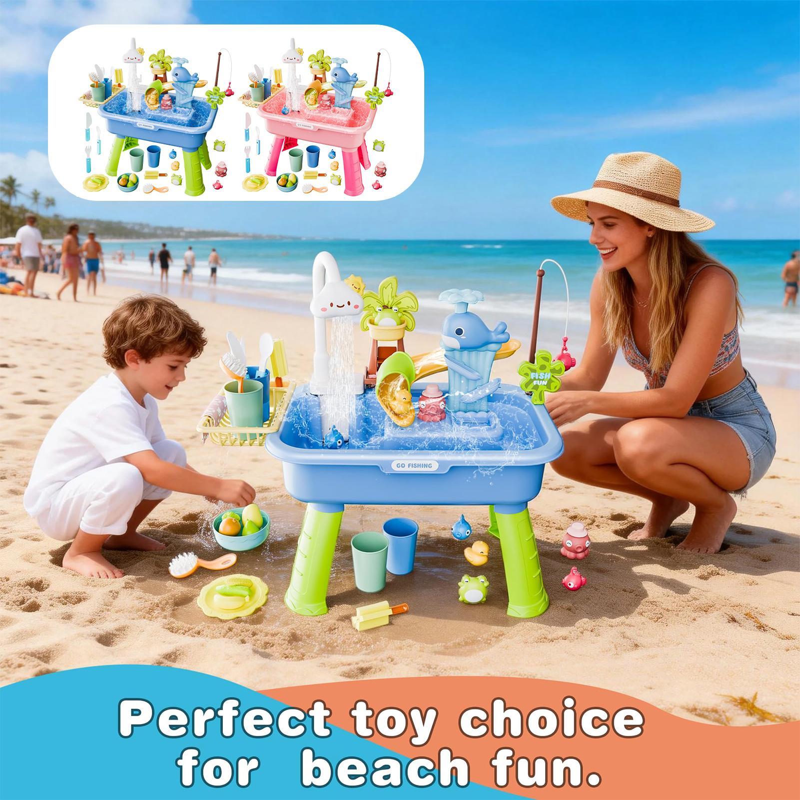 Kids Outdoor Water Table - Children's Kitchen Toys Electric Fun Waters
