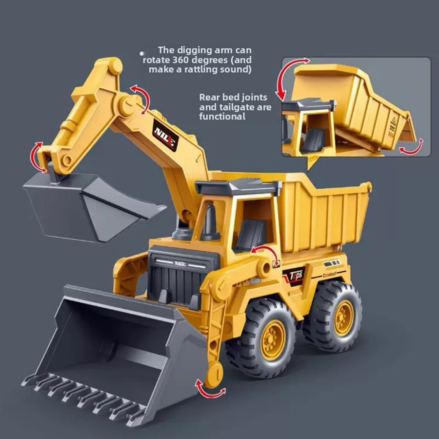 Kids Outdoor Excavator - 1pcs Excavator Truck Model Toy Engineering