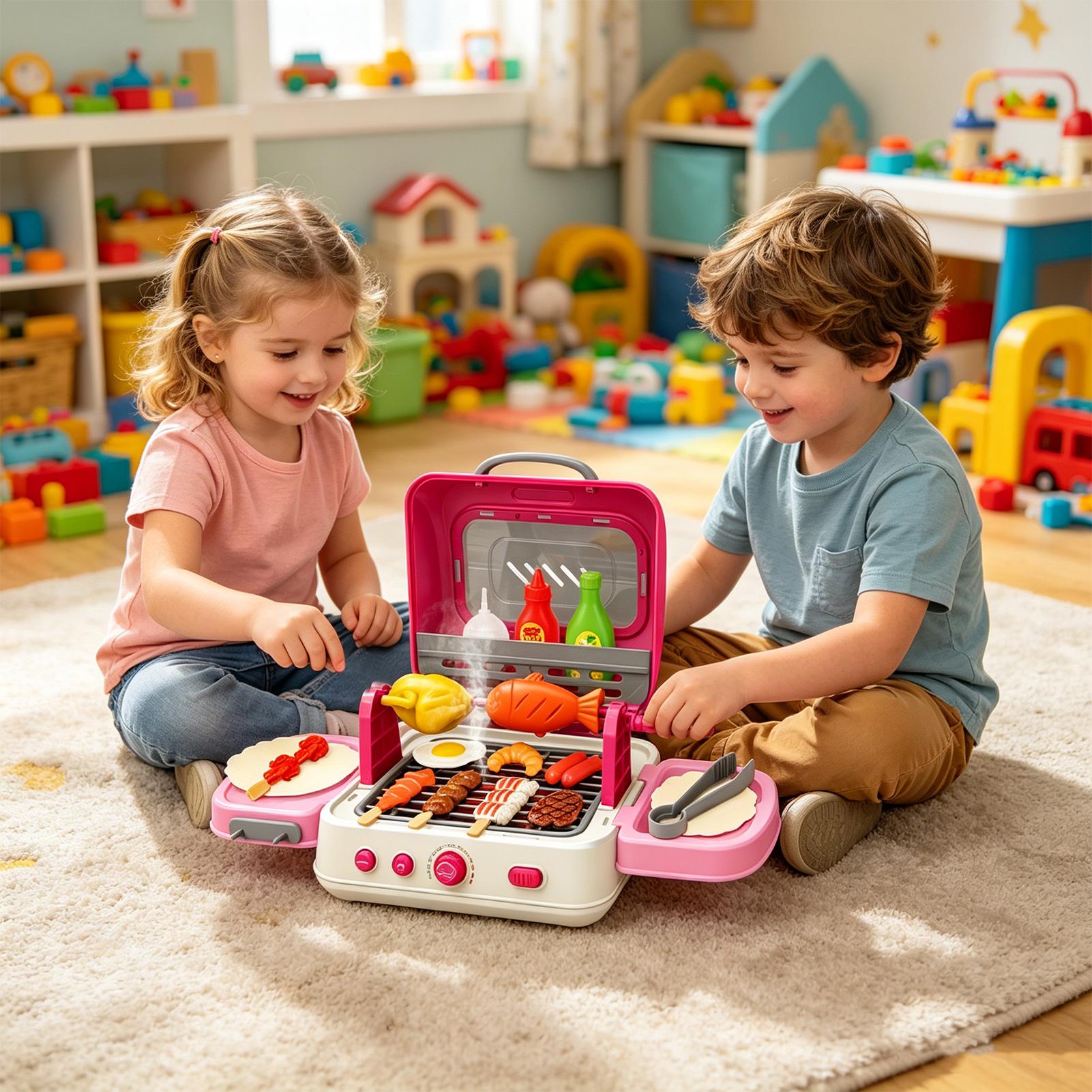 Kids Outdoor Grill - Kids Outdoor Grill Playset Interactive Cooking