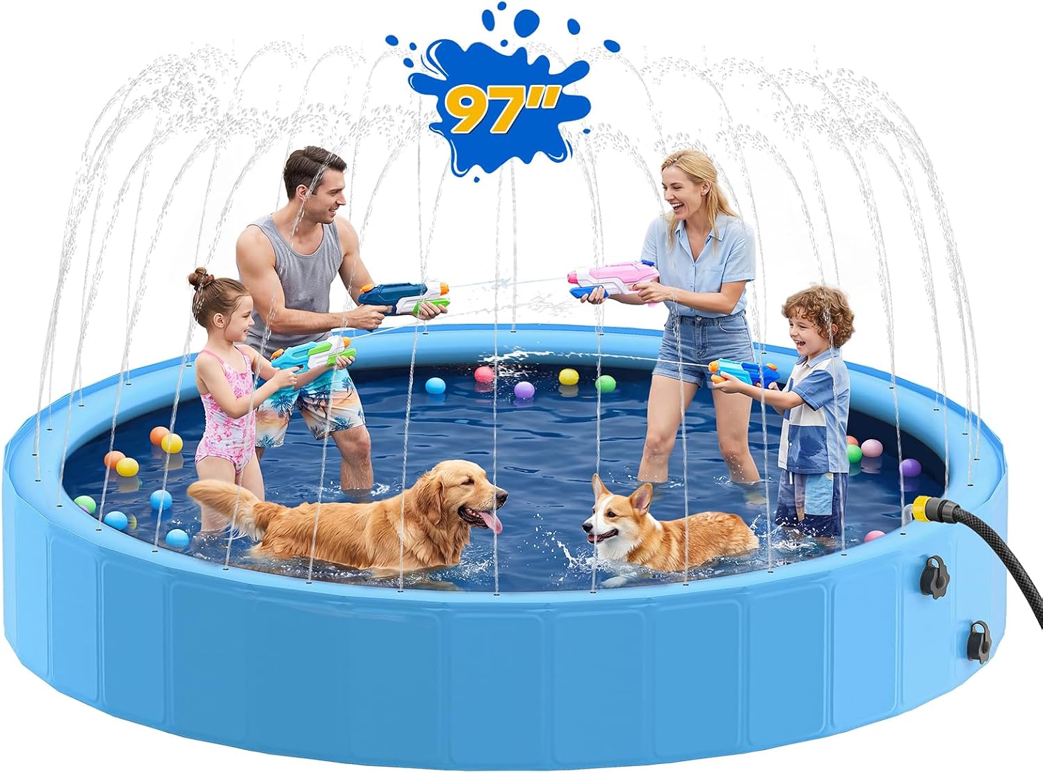 Sprinkler Splash Pad - Splash Pad PVC Material Large Size