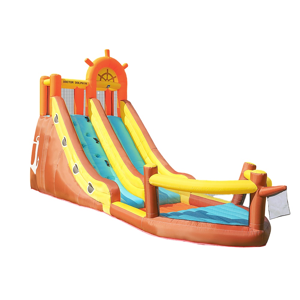 Kids Outdoor Jumping - Doctor Dolphin Pirate Ship Outdoor Jumping