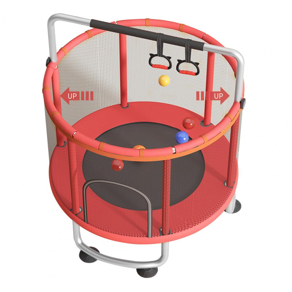 Kids Outdoor Basketball Hoop - Kids Trampoline, Adjustable Baby Toddler Trampoline