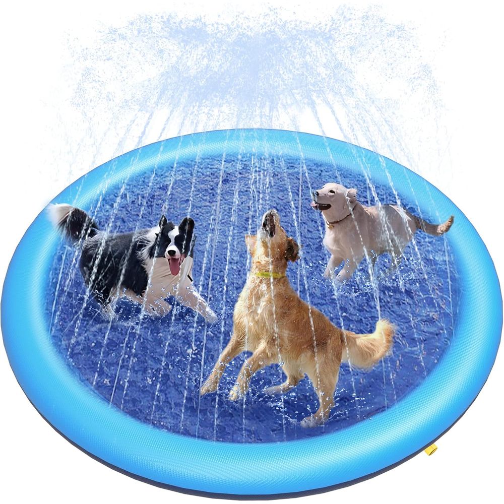 Sprinkler Splash Pad - Splash Pad or Anti-Slip Dog Pool,