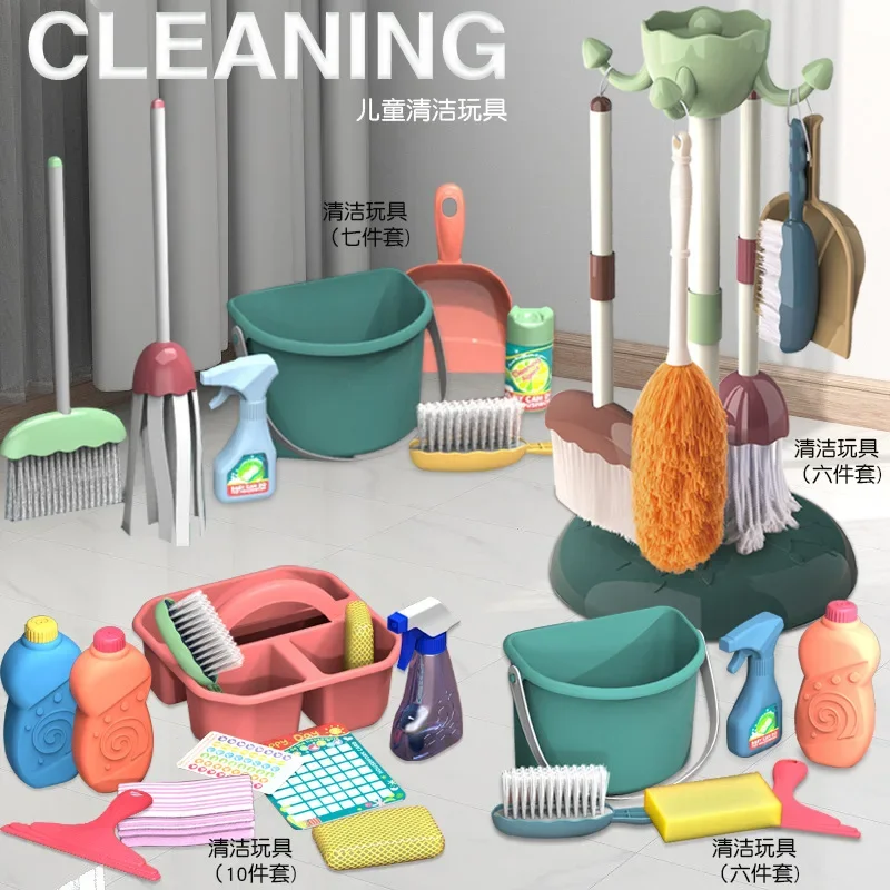 Kids Outdoor Broom - Set 5/6/10/11pcs Kids Cleaning Set Housework