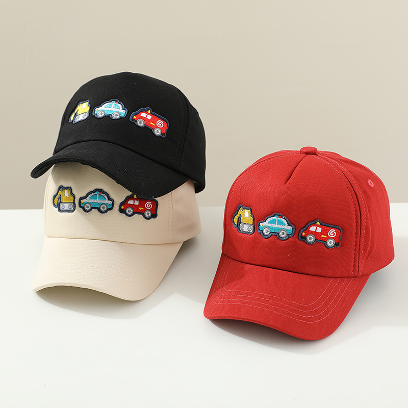 Kids Outdoor Excavator - School Boy Baseball Hats Vehicles Excavator