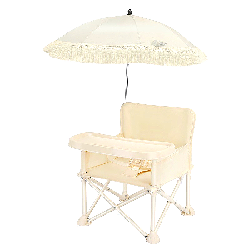 Kids Outdoor Umbrella Chair - Baby Booster Seat Dining Chair Portable