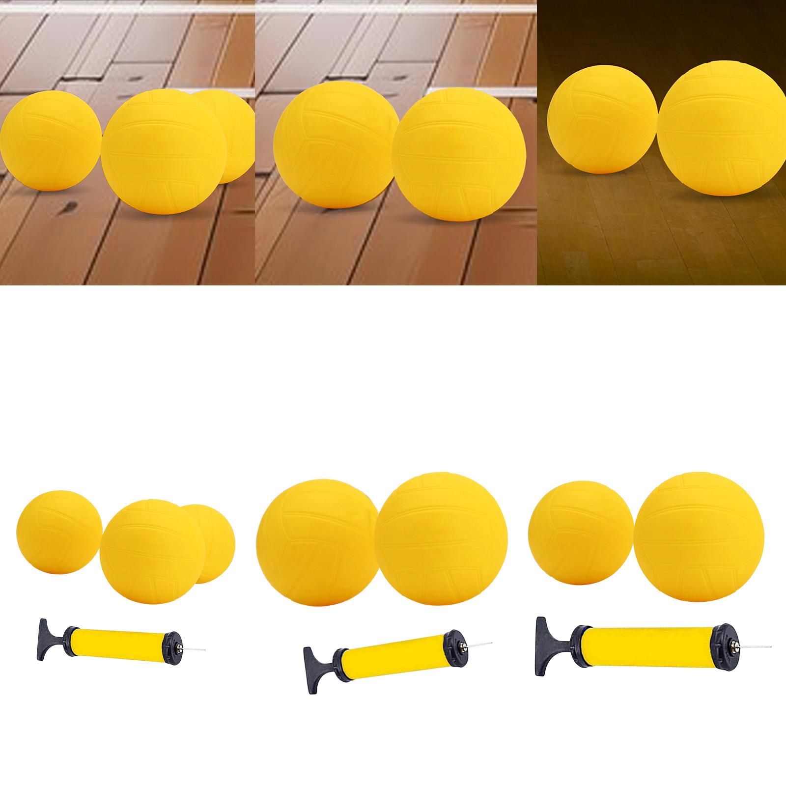 Kids Outdoor Volleyball - Inflatable Mini Volleyball Yellow PVC Soft