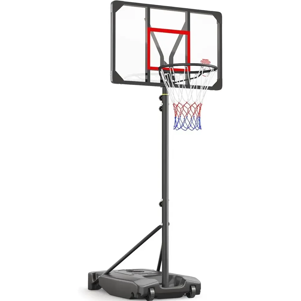 Kids Outdoor Basketball Hoop - Adjustable Height Portable Basketball Hoop for