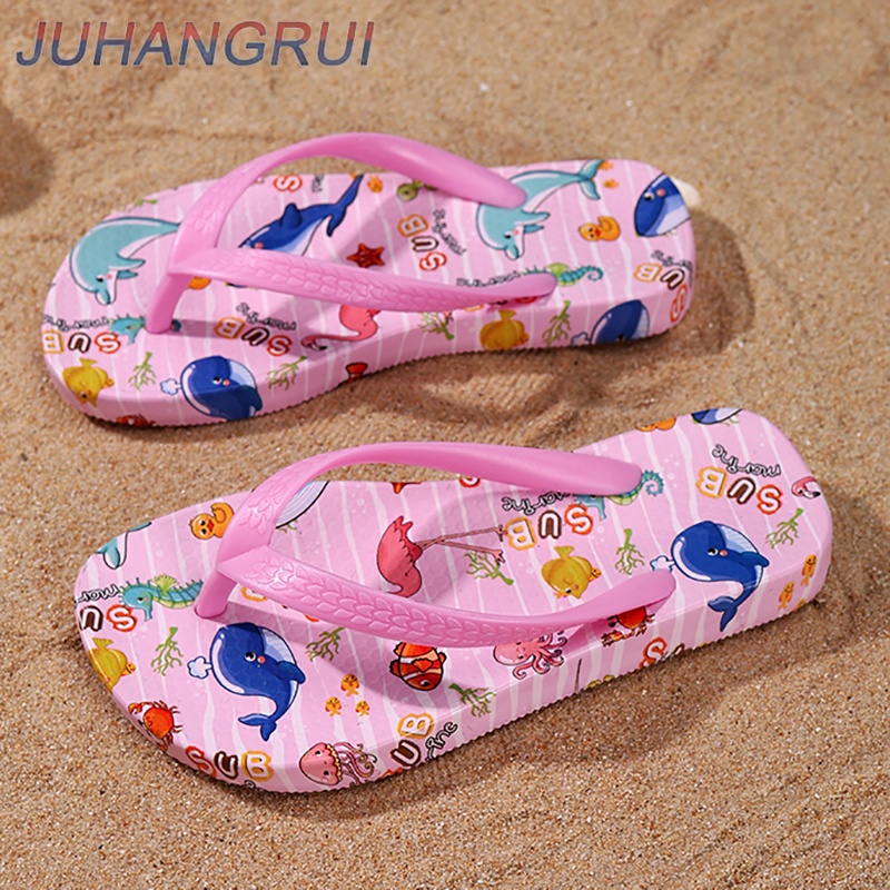 Kids Indoor Outdoor Slippers - Toddler Flip Flops Shoes Little Kid
