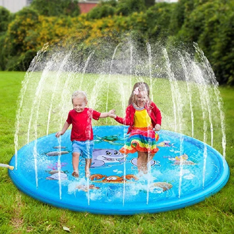 Kids Outdoor Lounge Set - 100/170cm Kids Inflatable Water Splash Play