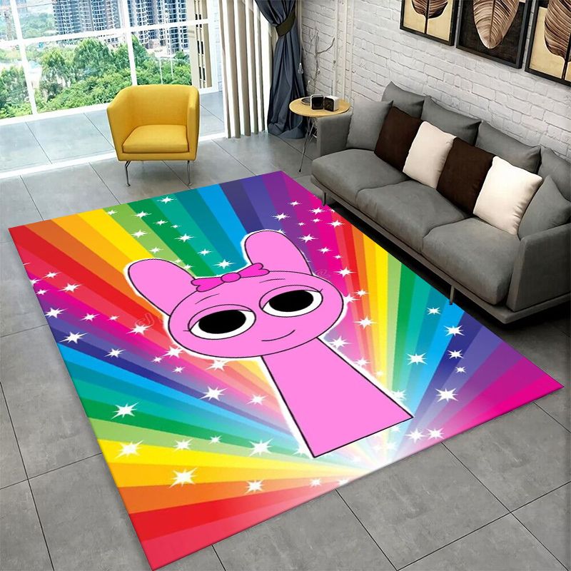 Kids Outdoor Flooring - Music Sprunki Incredibox Game Non-Slip Area
