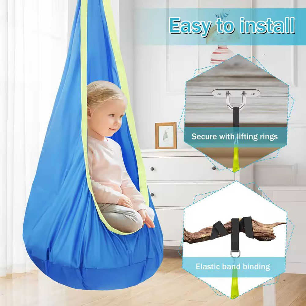 Kids Pod Swing Seat Nylon Hang - Kids Outdoor Chair Plastic 评论和价格