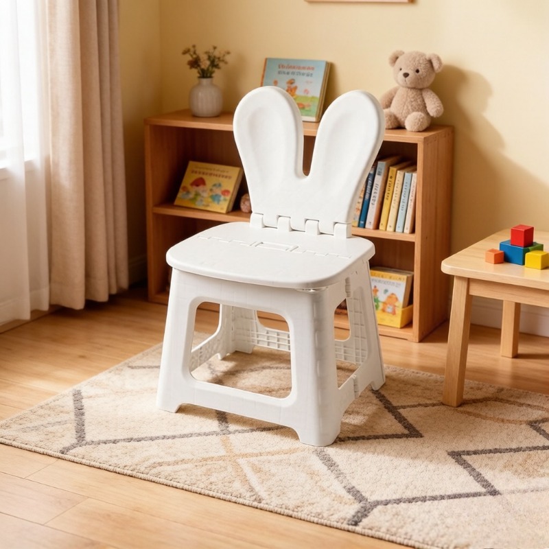 2PCS Thickened Rabbit Cartoon  - Kids Outdoor Chair Plastic 评论和价格