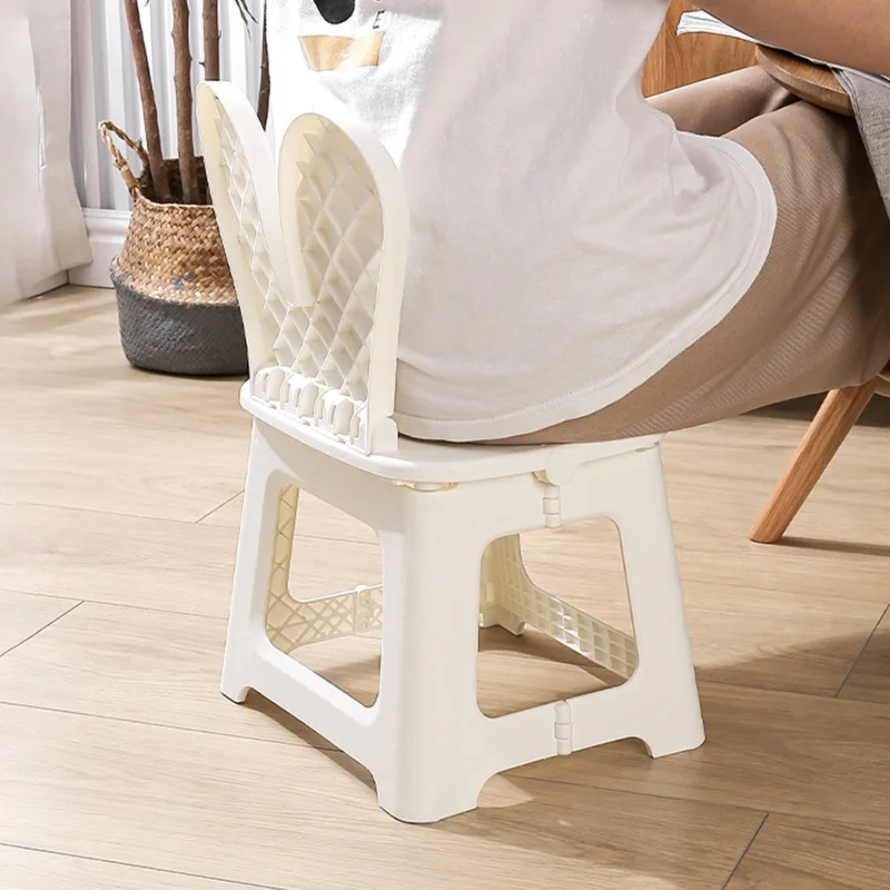 2PCS Thickened Rabbit Cartoon  - Kids Outdoor Chair Plastic 评论和价格
