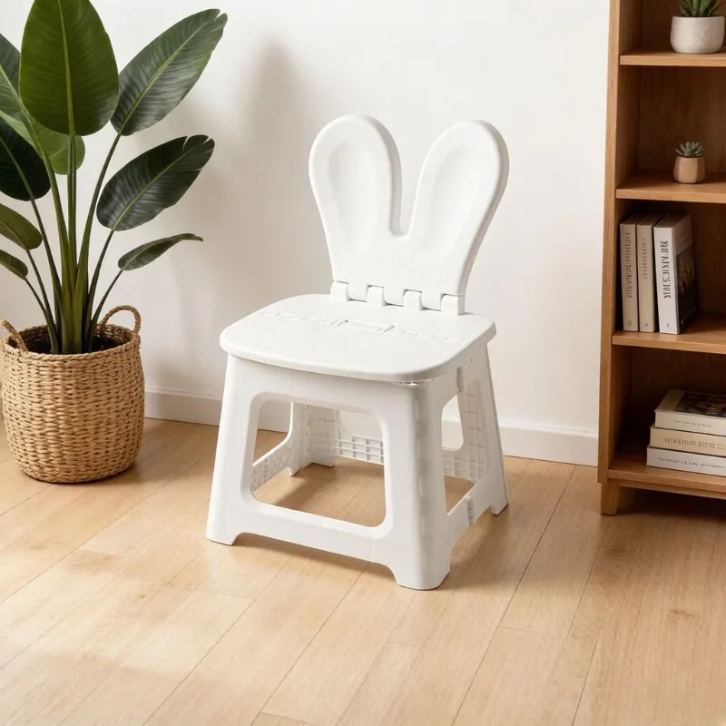 2PCS Thickened Rabbit Cartoon  - Kids Outdoor Chair Plastic 评论和价格