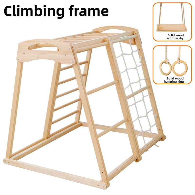 Jungle Gym Kids Outdoor Childr - Kids Outdoor Wooden Climbing Frame 评论和价格