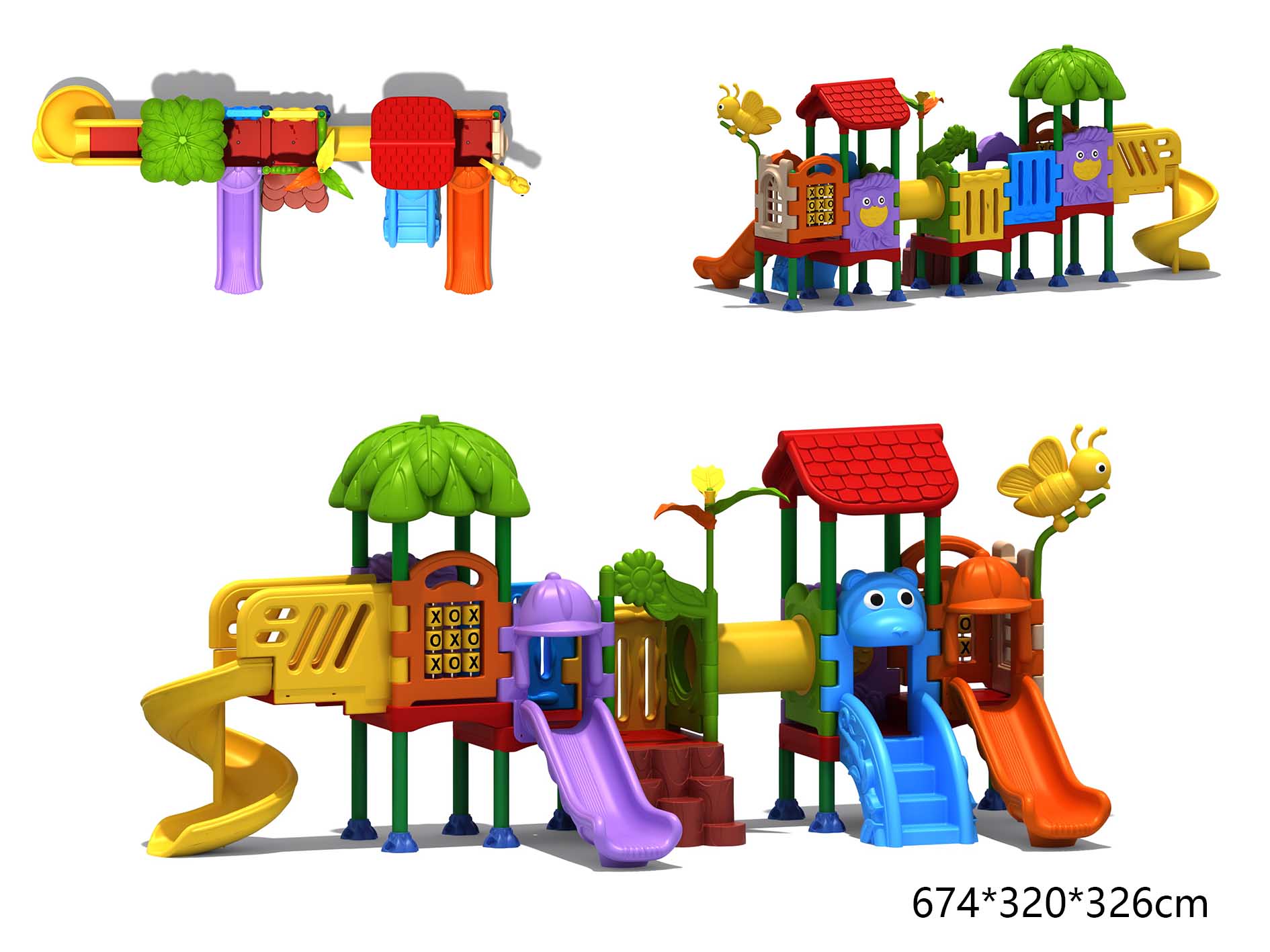 KID Playground Playhouse Sets  - Kids Outdoor Playhouse 评论和价格