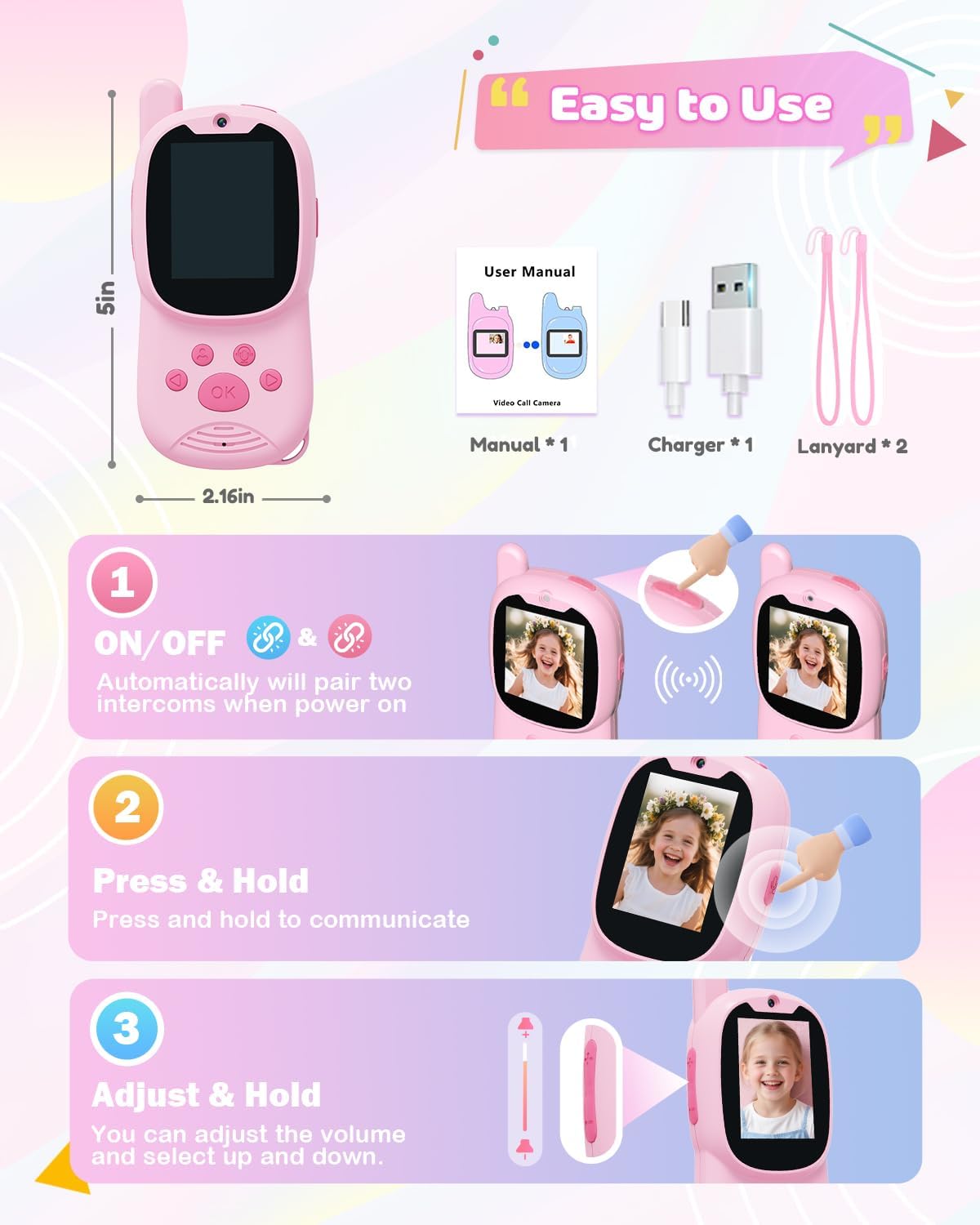 Walkie-Talkie 2-Pack Children' - Kids Outdoor Voices 评论和价格