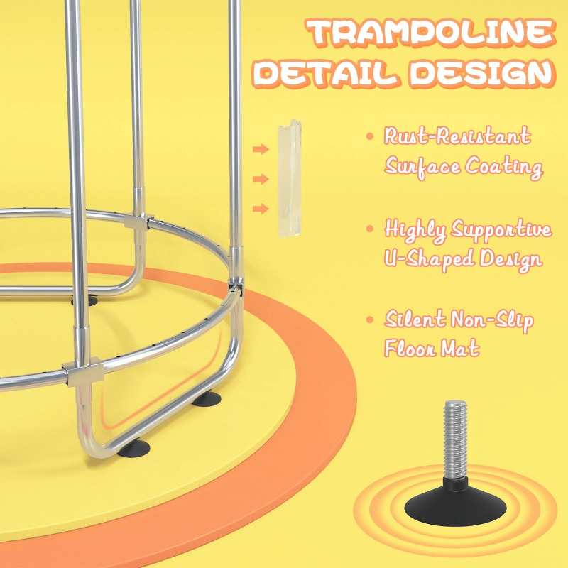5FT Toddler Trampoline 8-in-1  - Kids Outdoor Basketball Hoop 评论和价格