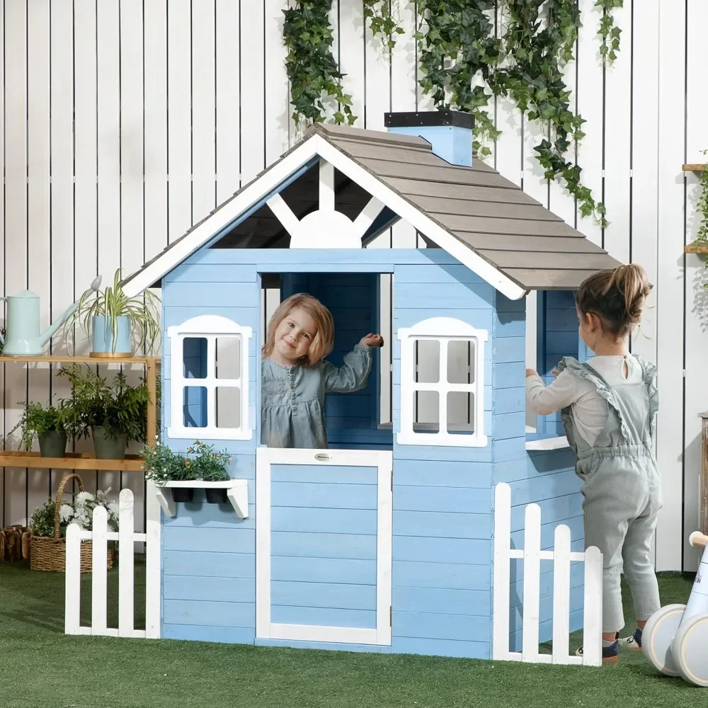 Playhouse For Kids Outdoor Cou - Kids Outdoor Playhouse 评论和价格