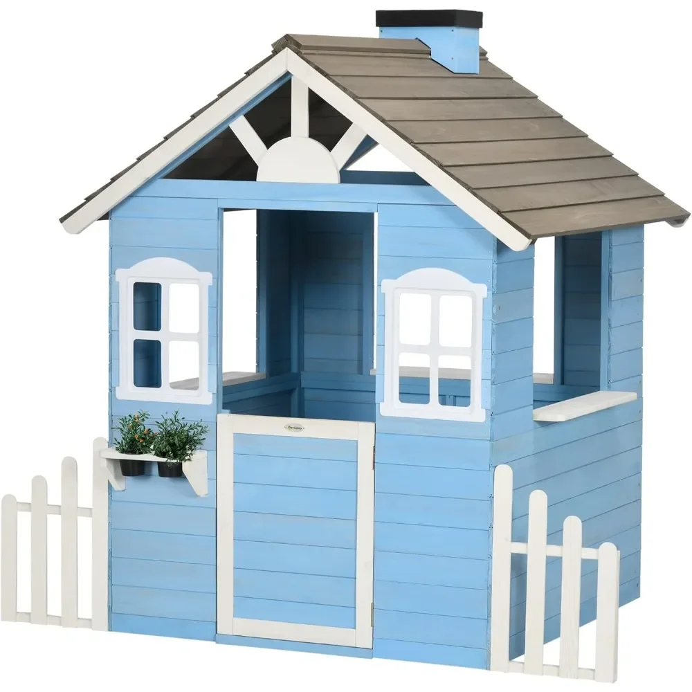 Playhouse For Kids Outdoor Cou - Kids Outdoor Playhouse 评论和价格