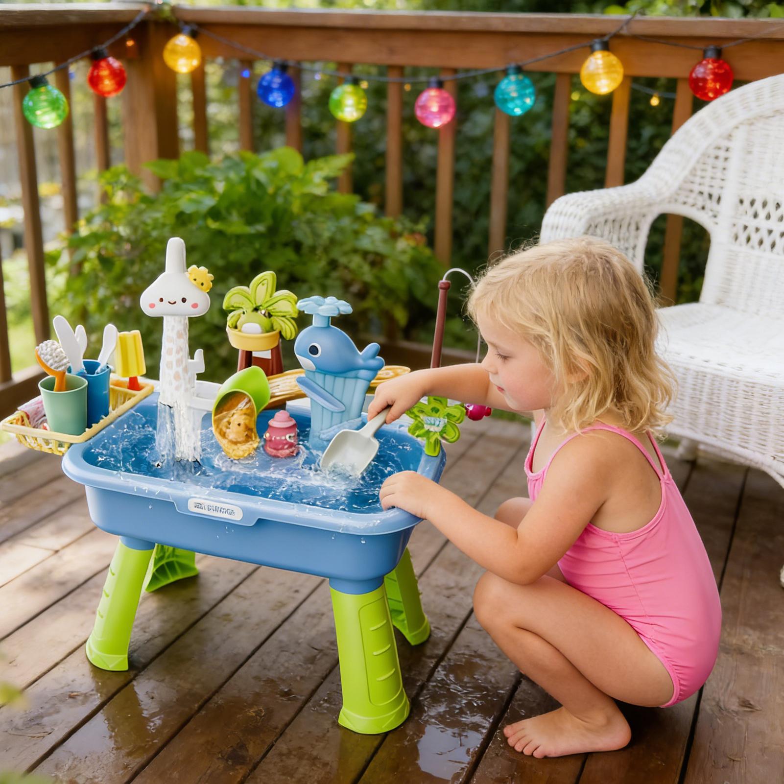 Children's Kitchen Toys Electr - Kids Outdoor Water Table 评论和价格