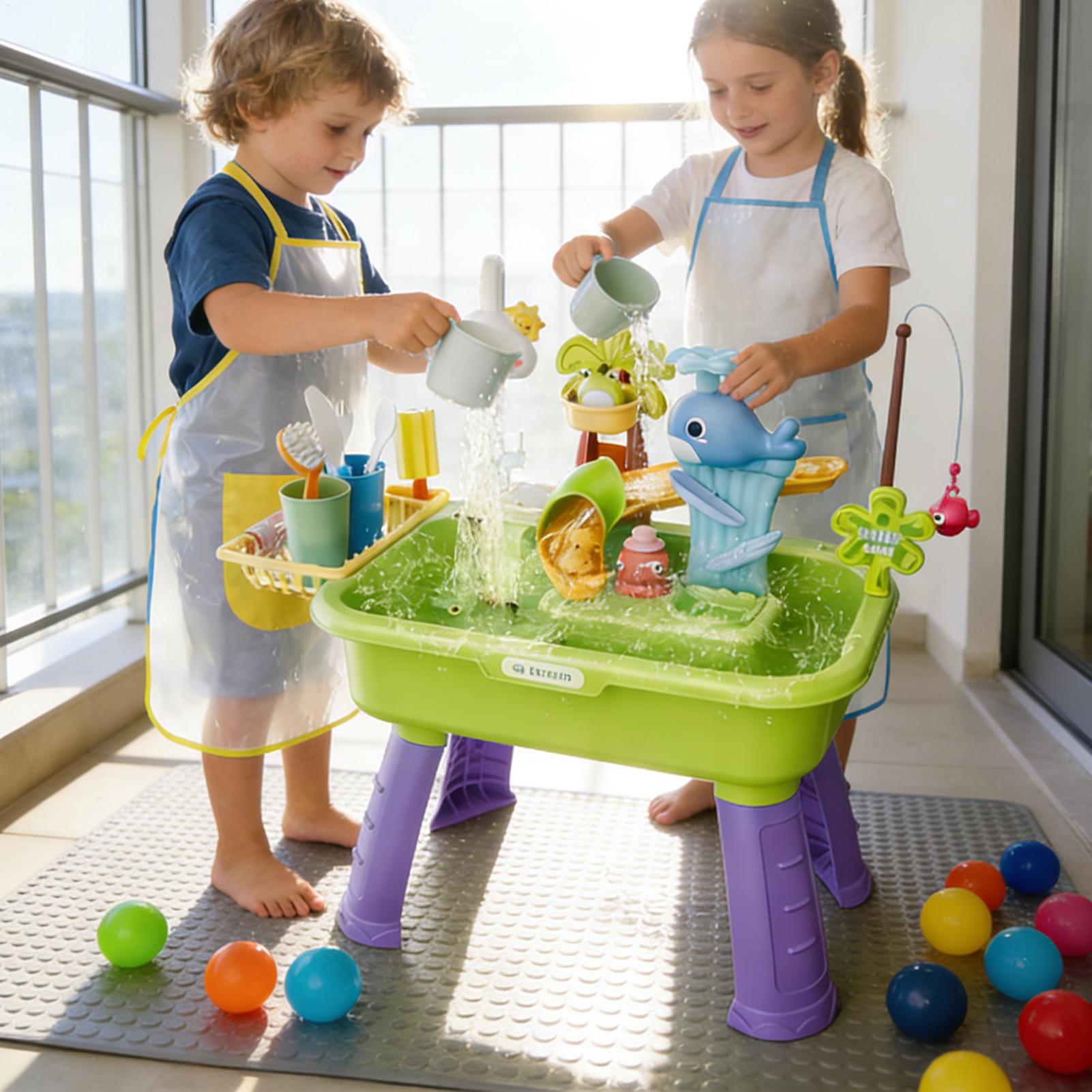Children's Kitchen Toys Electr - Kids Outdoor Water Table 评论和价格