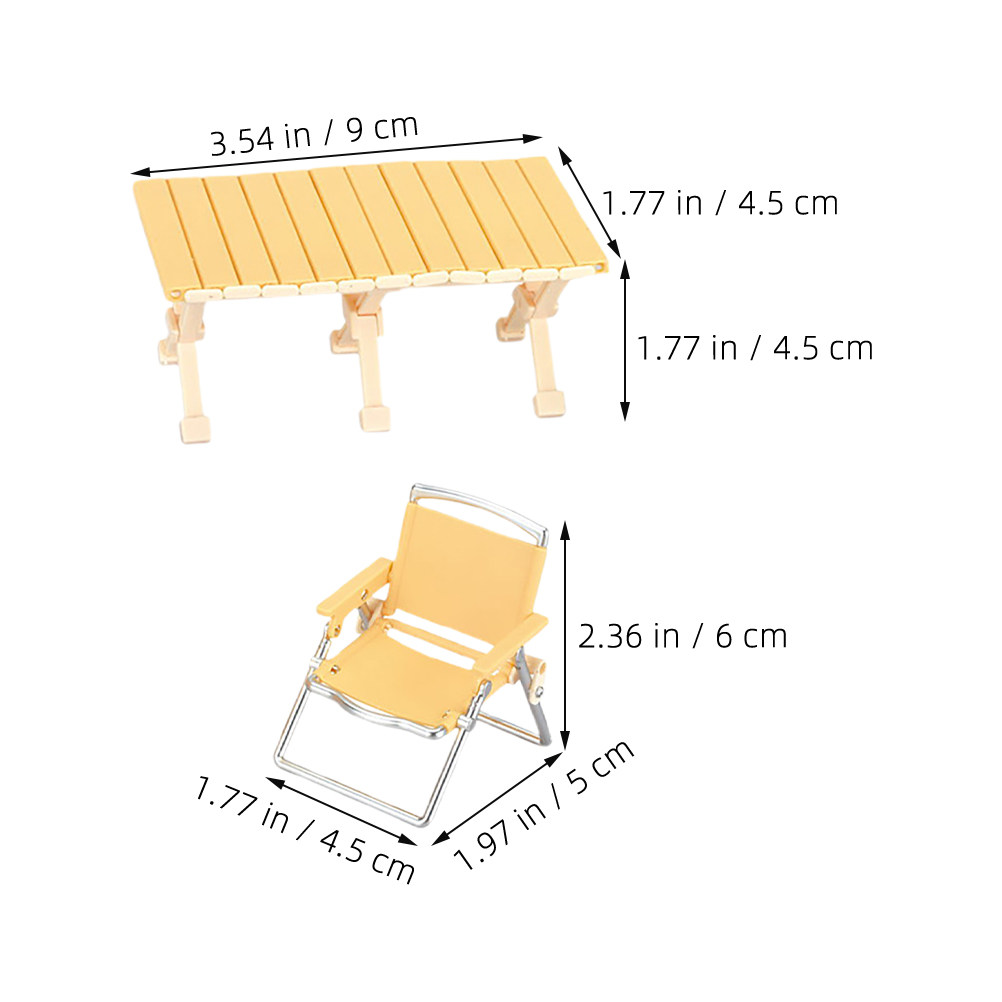 16Pcs Miniature Camping Chair  - Kids Outdoor Chair Plastic 评论和价格