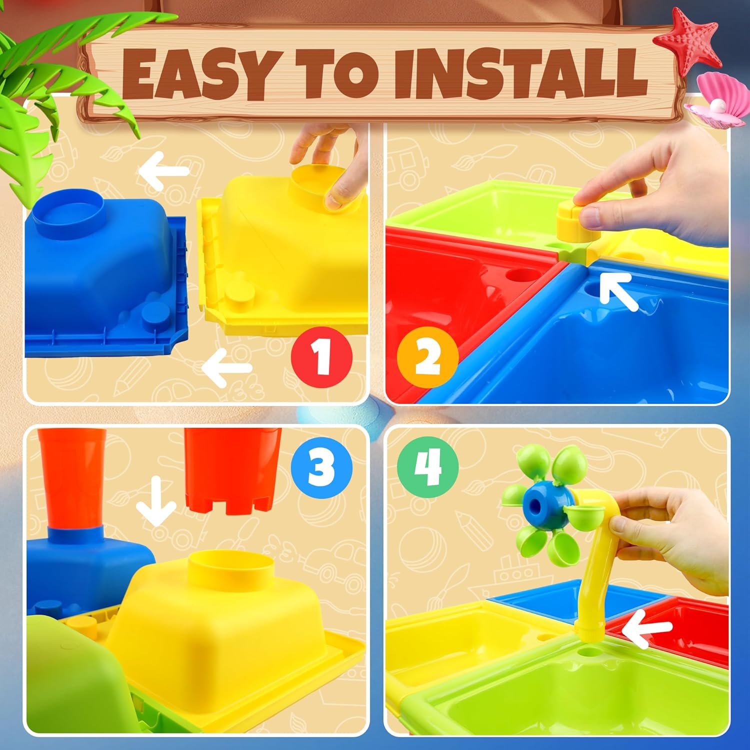 25 Pcs Summer Water Table for  - Kids Outdoor Water Table 评论和价格