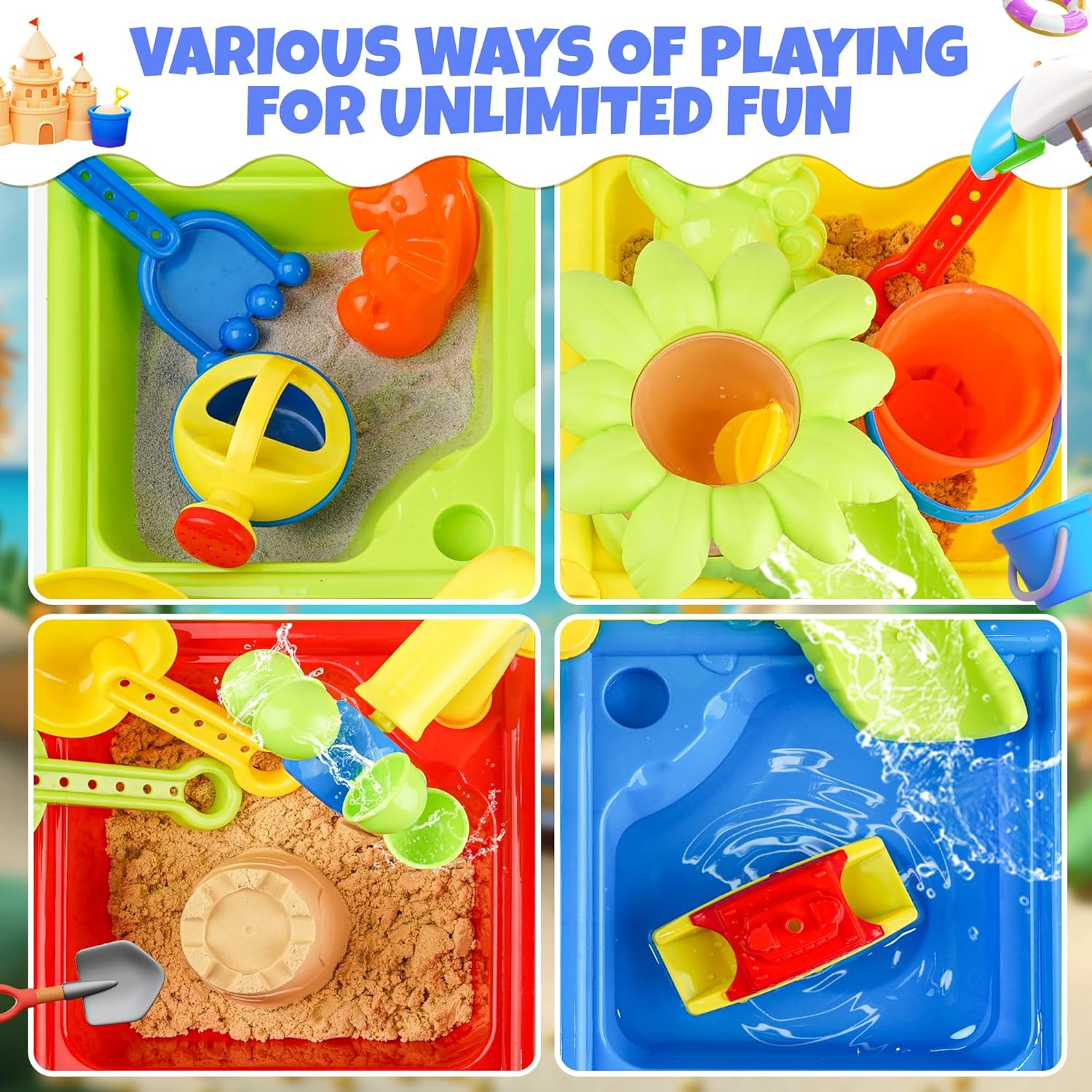 25 Pcs Summer Water Table for  - Kids Outdoor Water Table 评论和价格