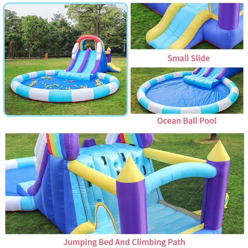 Giant Rainbow Inflatable Water - Kids Outdoor Water 评论和价格