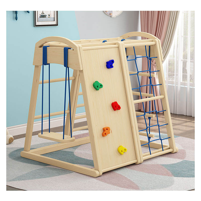 Indoor Outdoor Wooden Children - Kids Outdoor Wooden Climbing Frame 评论和价格