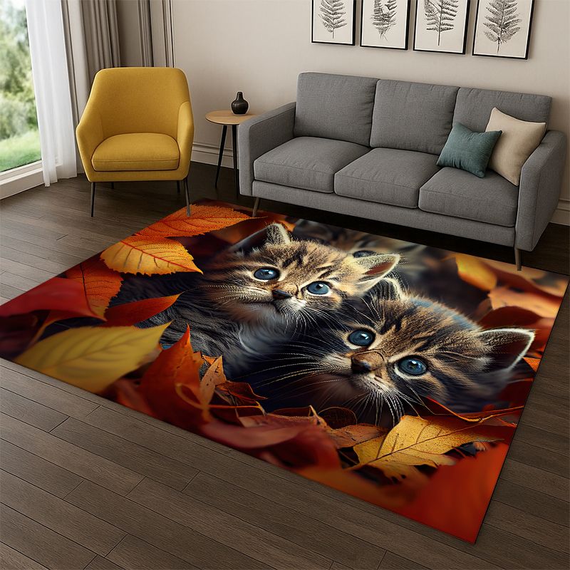 Cute Cat Kitten Cartoon Carpet - Kids Outdoor Flooring 评论和价格