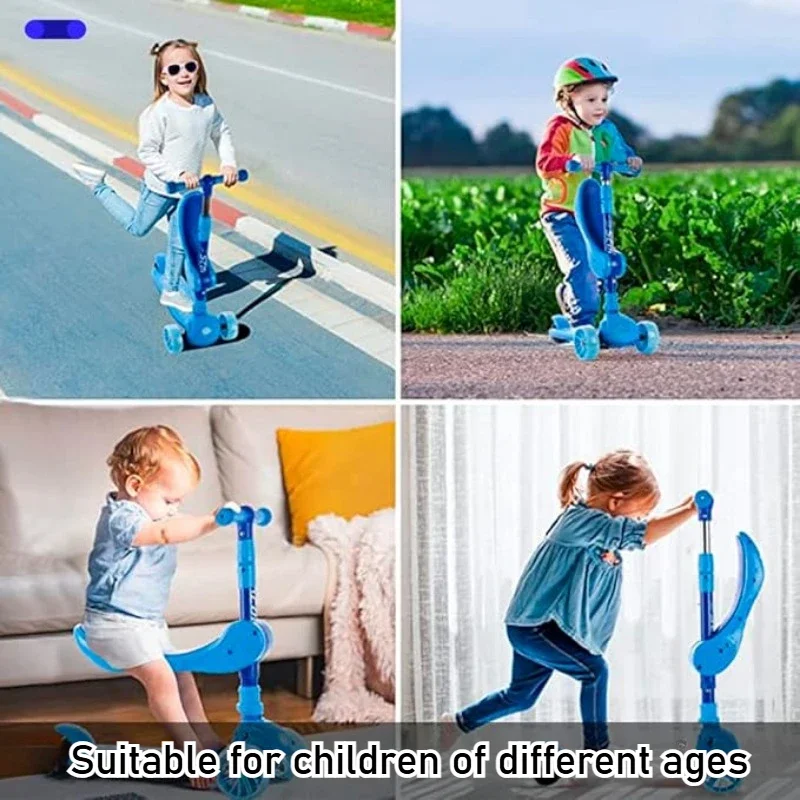 2-in-1 Kids Kick Scooter with  - Kids Outdoor Ride On 评论和价格