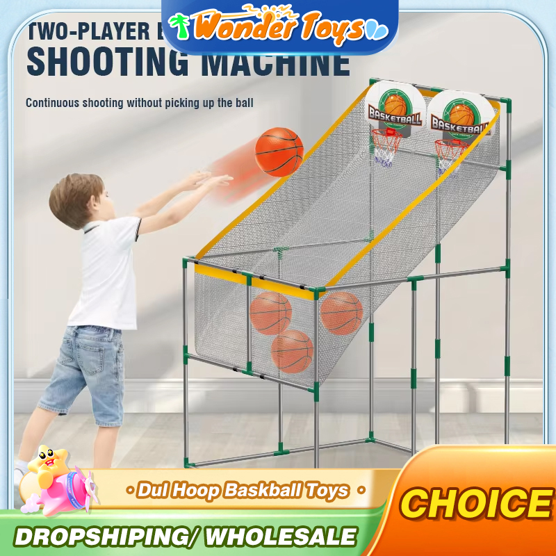 Basketball Shooting Toy Dual H - Kids Outdoor Basketball Hoop 评论和价格