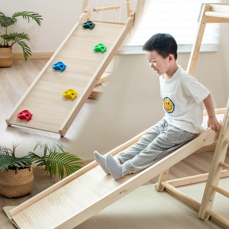 Jungle Gym Kids Outdoor Solid  - Kids Outdoor Wooden Climbing Frame 评论和价格