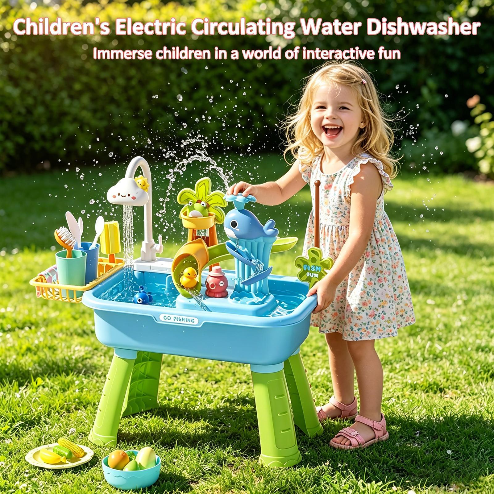 Children's kitchen toys electr - Kids Outdoor Water Table 评论和价格