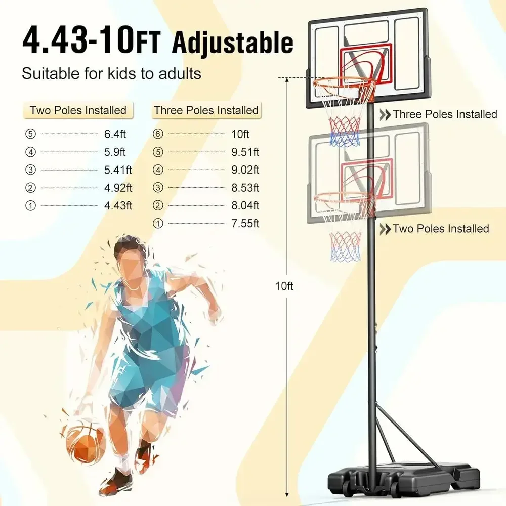 Portable Outdoor Basketball Ho - Kids Outdoor Basketball Hoop 评论和价格