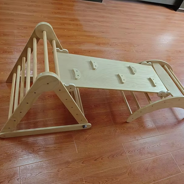 Hot Selling 3-in-1 Montessori  - Kids Outdoor Wooden Climbing Frame 评论和价格