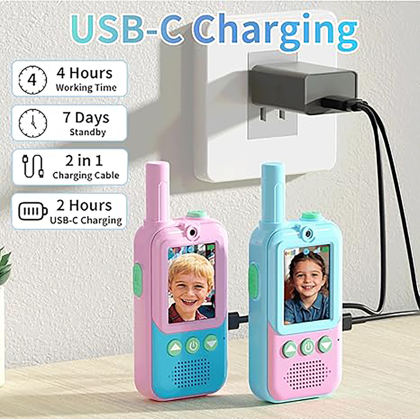 Rechargeable Kids Video Walkie - Kids Outdoor Voices 评论和价格
