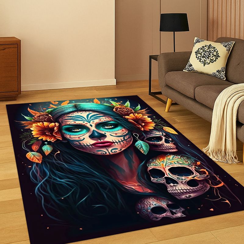Gothic Skull Dead Girl Cartoon - Kids Outdoor Flooring 评论和价格