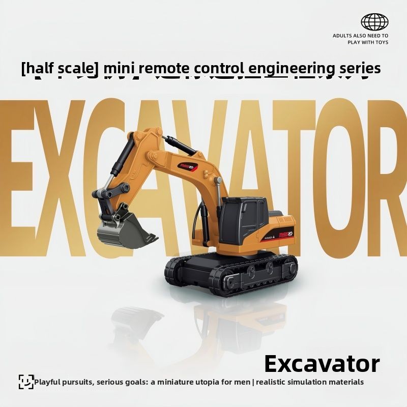 1:64 Metal RC Engineering Car  - Kids Outdoor Excavator 评论和价格