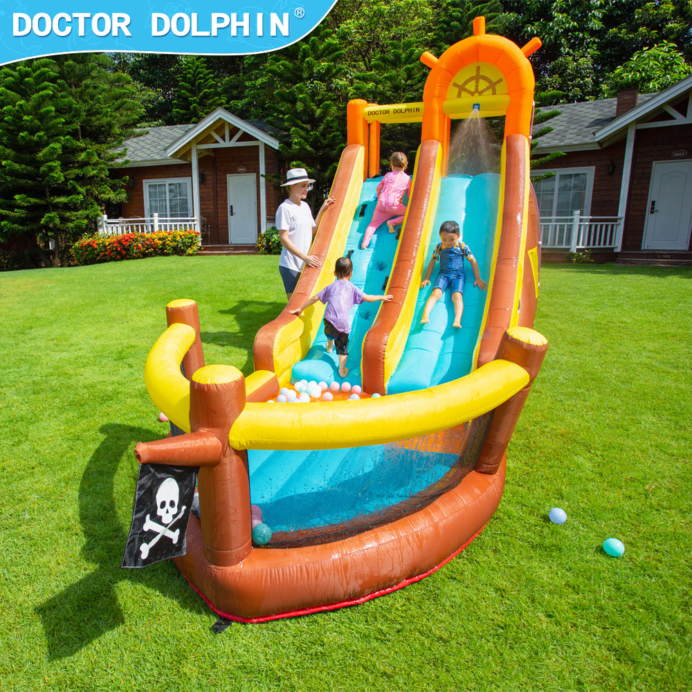 Doctor Dolphin Pirate Ship Out - Kids Outdoor Jumping 评论和价格
