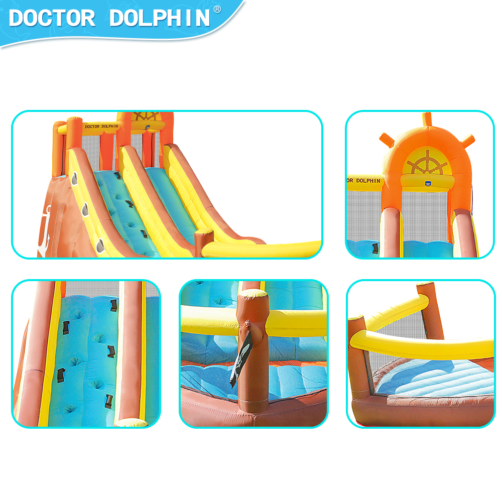 Doctor Dolphin Pirate Ship Out - Kids Outdoor Jumping 评论和价格