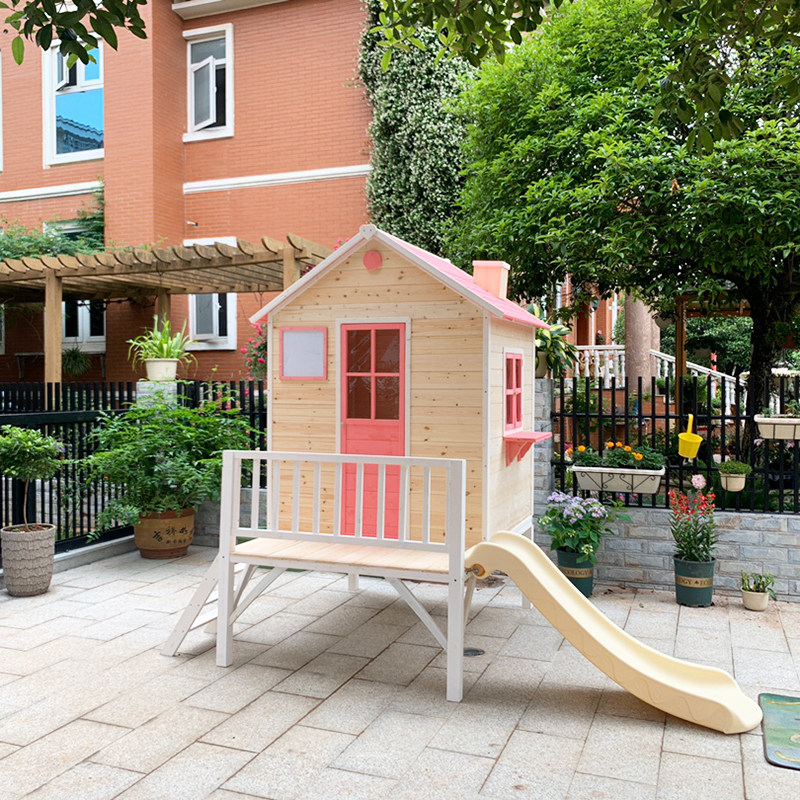 Large playhouse, kindergarten, - Kids Outdoor Playhouse 评论和价格