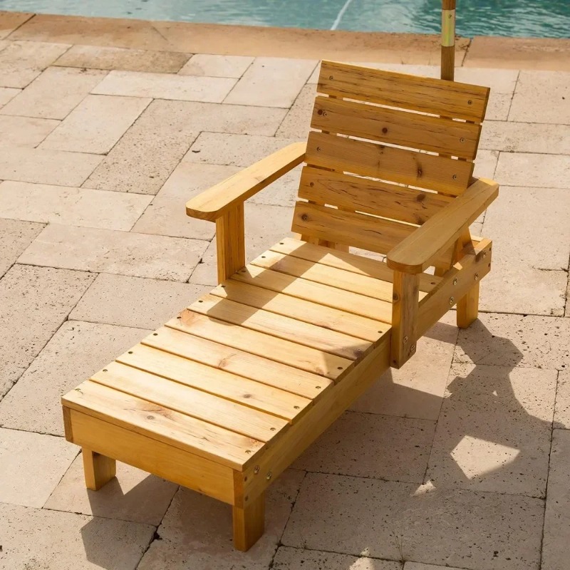 t Outdoor Wooden Chaise , Back - Kids Outdoor Umbrella Chair 评论和价格