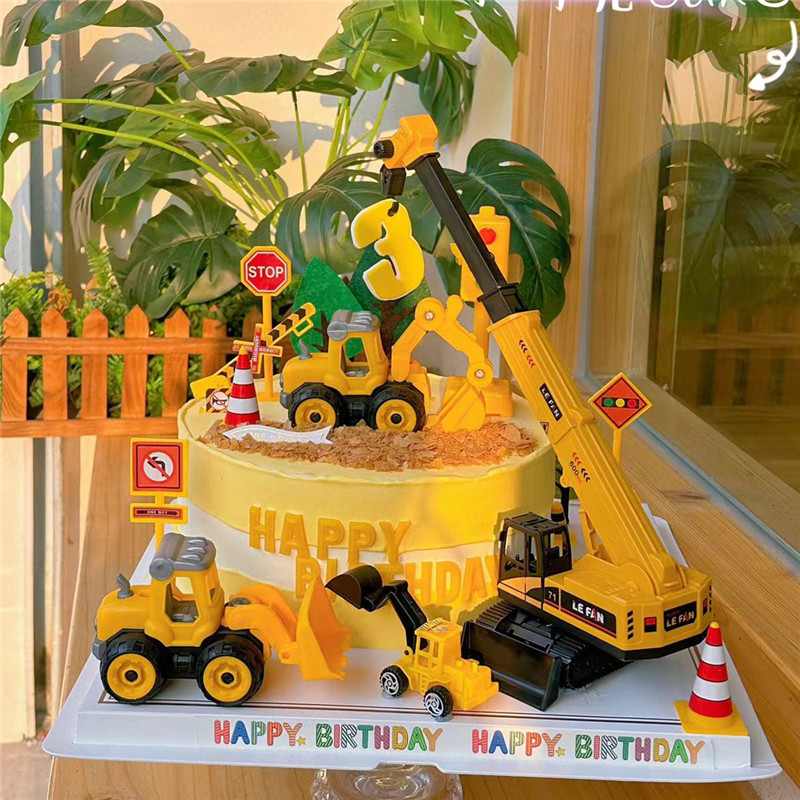 Excavator Crane Tractor Cake T - Kids Outdoor Excavator 评论和价格