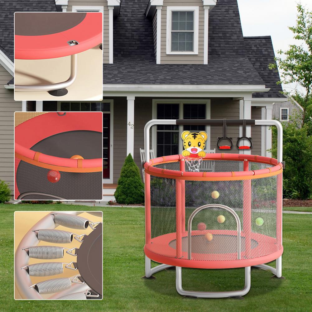 Kids Trampoline, Adjustable Ba - Kids Outdoor Basketball Hoop 评论和价格