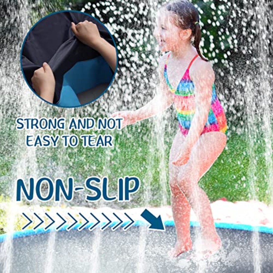 12 ft Extra Large Non Slip Spl - Sprinkler Splash Pad 评论和价格
